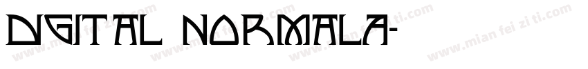 Digital NormalA字体转换